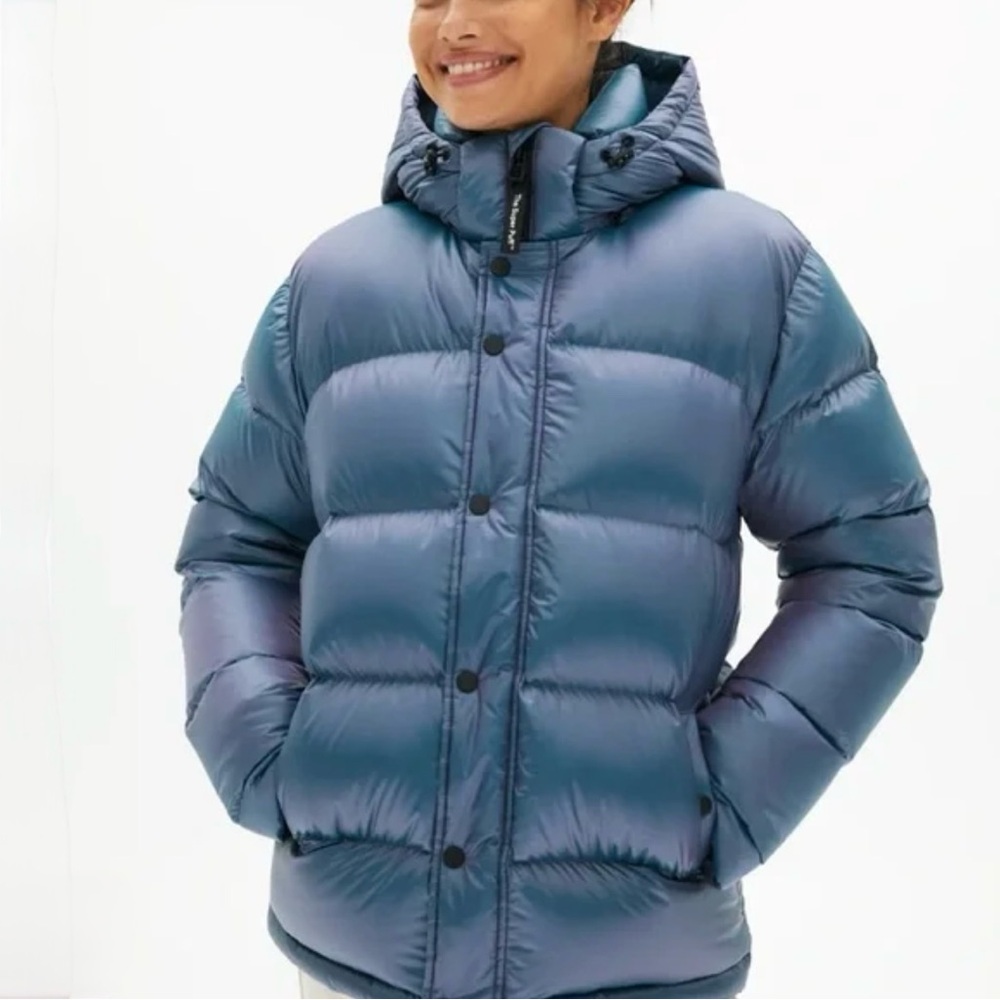 Aritzia Blue super Puff Jacket